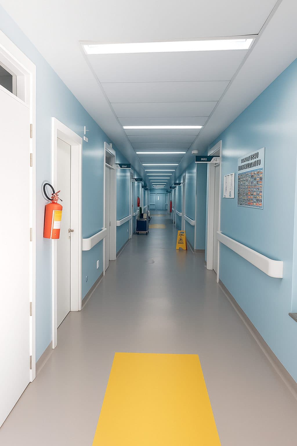 Corredor da unidade 2 de hospital